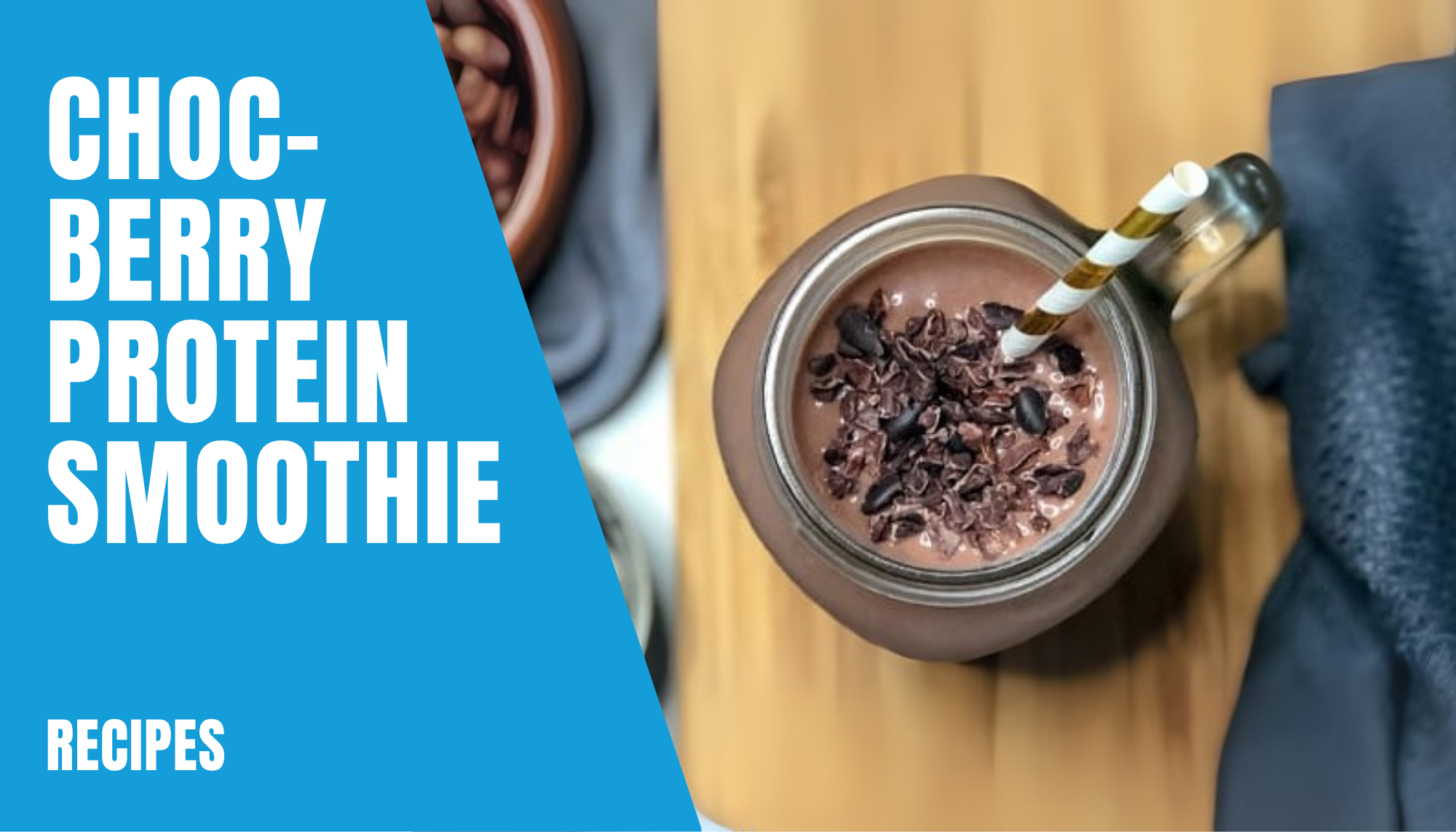 Choc-berry GutRight Protein Smoothie
