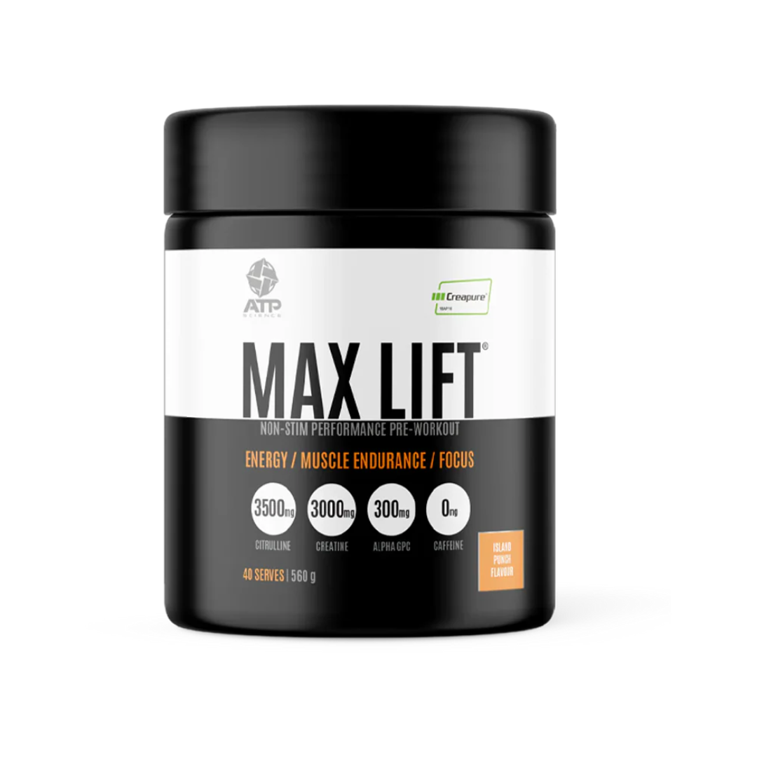 ATP Science Max Lift Non-stim Pre-workout - Nutrition Capital