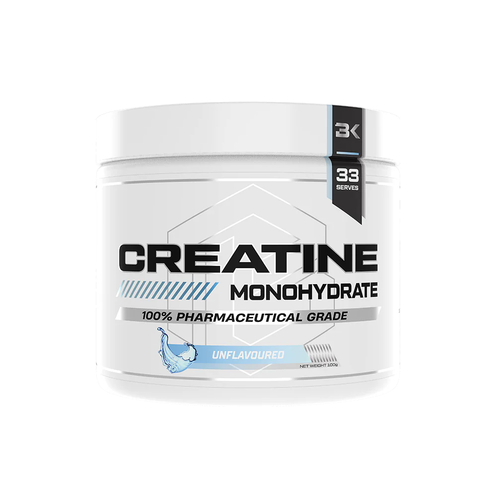 Biokey Creatine Monohydrate supplement tub – 100% pharmaceutical-grade creatine for muscle growth and performance – Available in Australia with fast delivery.
