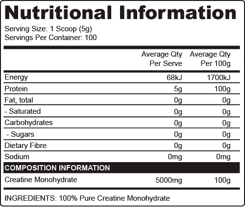 Day One Creatine Monohydrate - Nutrition Capital