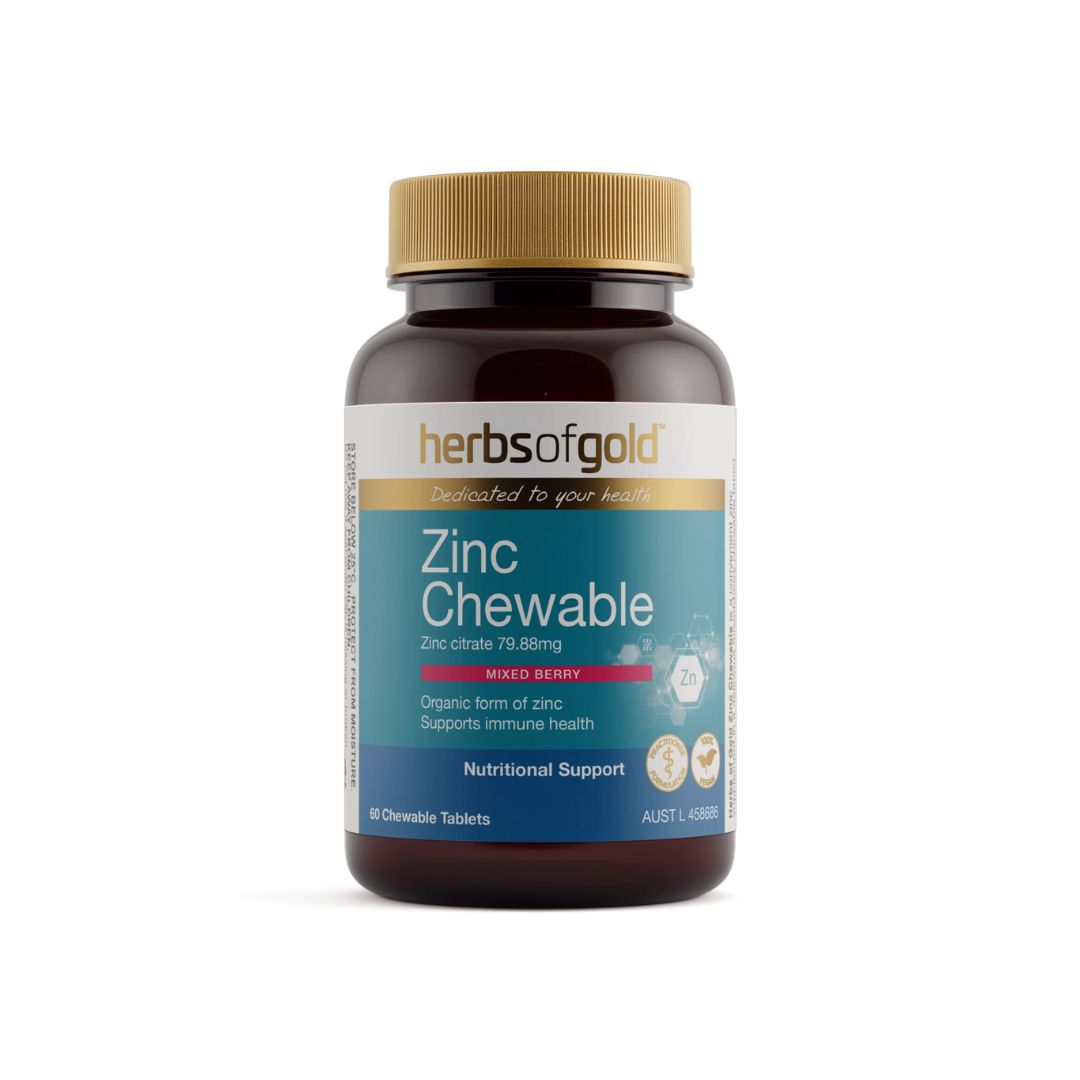 Herbs Of Gold Zinc Chewable