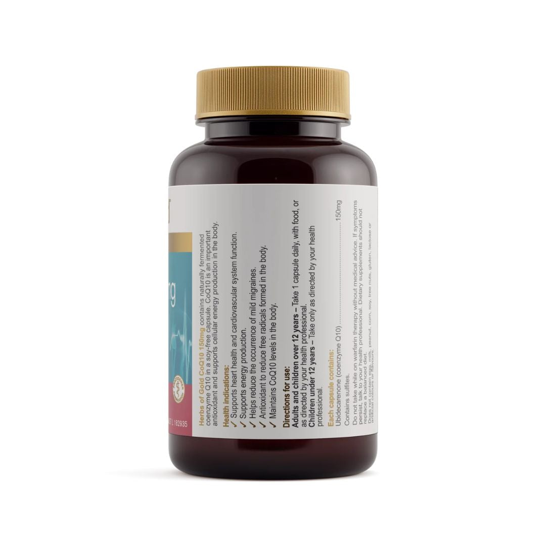 Herbs Of Gold CO Q10 (In Rice Bran Oil) - Nutrition Capital
