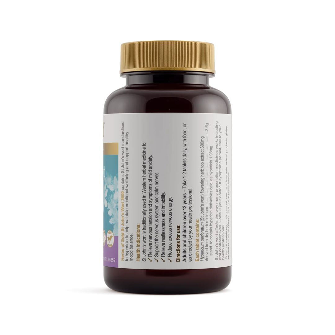 Herbs Of Gold St Johns Wort 3600 - Nutrition Capital