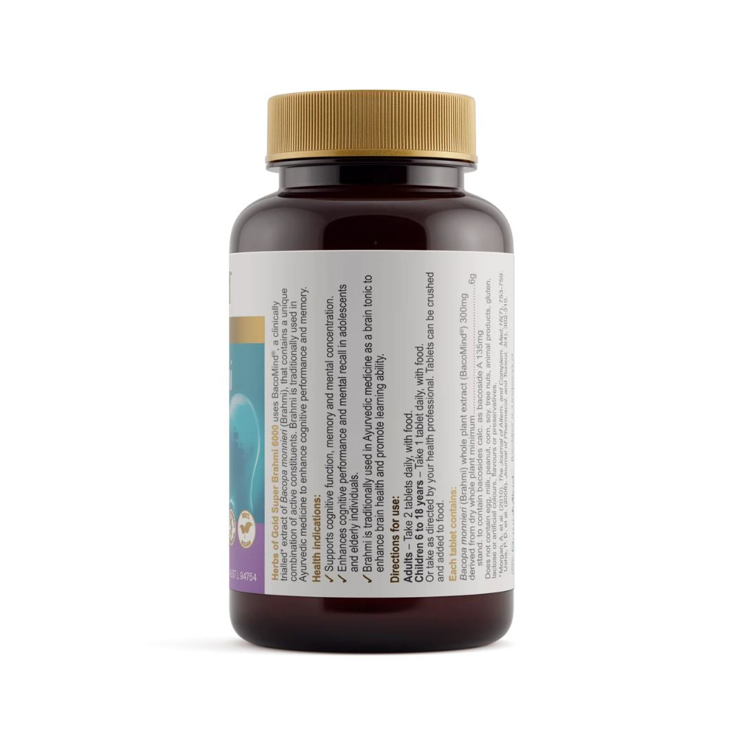 Herbs Of Gold Super Brahmi 6000 - Nutrition Capital