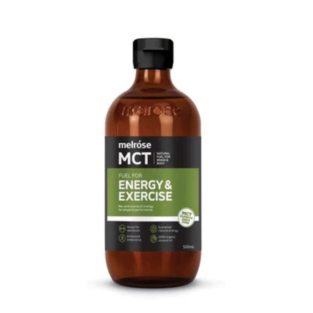 Melrose Organic MCT Oil blend C8 C10 C12 for sustained natural energy sourced from 100% organic coconuts – Nutrition Capital