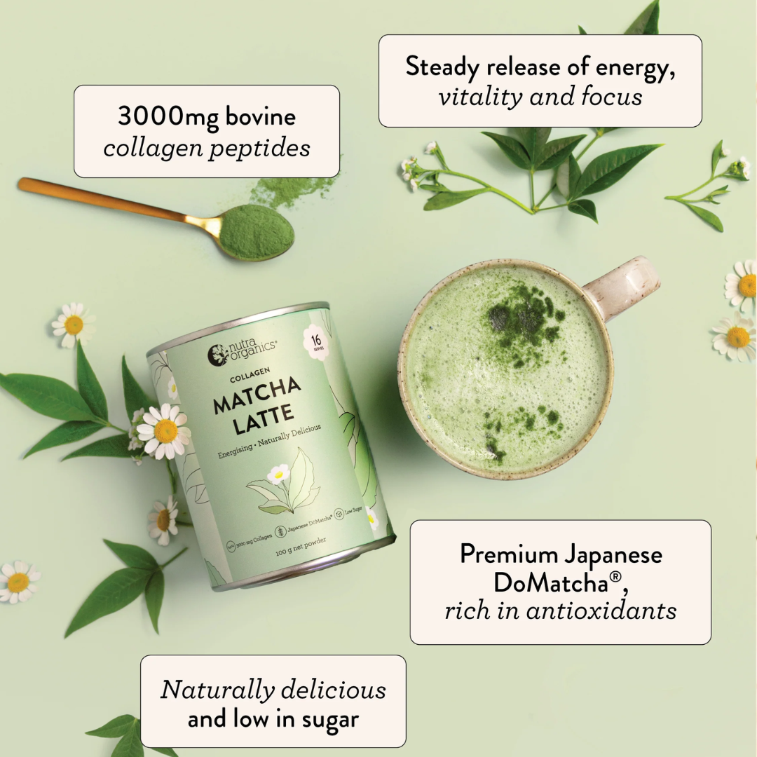 Nutra Organics Collagen Matcha Latte - Nutrition Capital