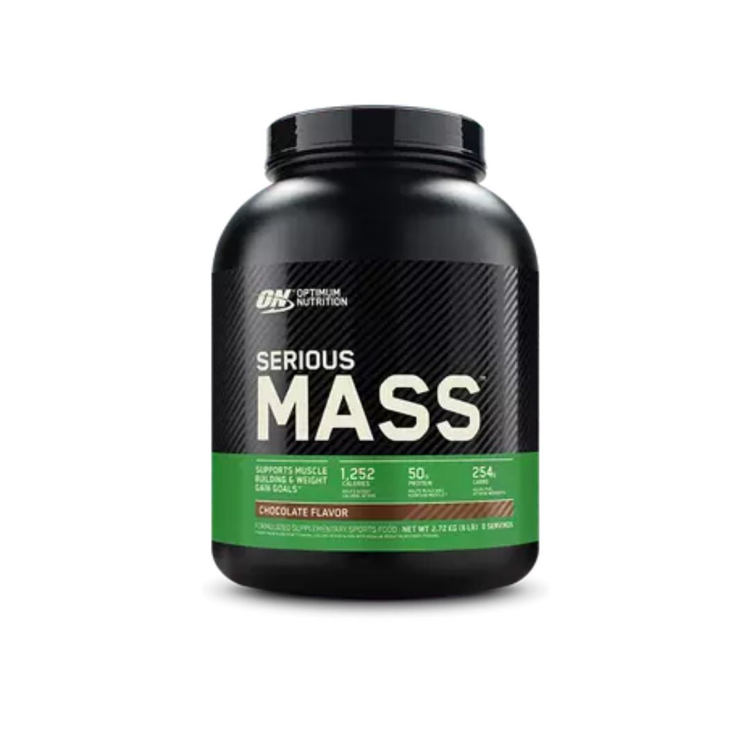 Optimum Nutrition Serious Mass weight gainer supplement – high-calorie protein powder for muscle growth, available at Nutrition Capital Australia