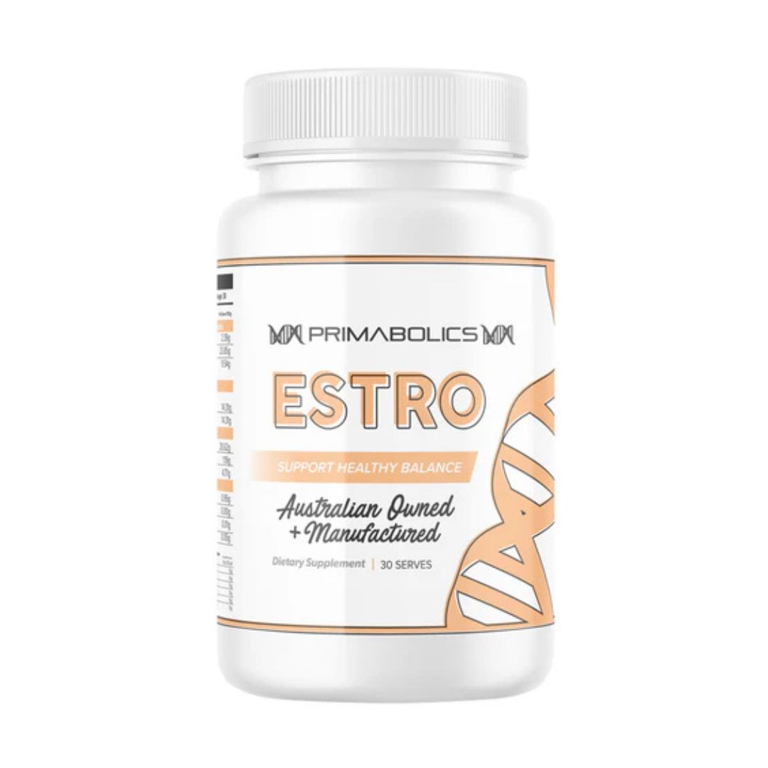Primabolics Estro hormone support supplement with Vitex, DIM and antioxidants – product image for Nutrition Capital