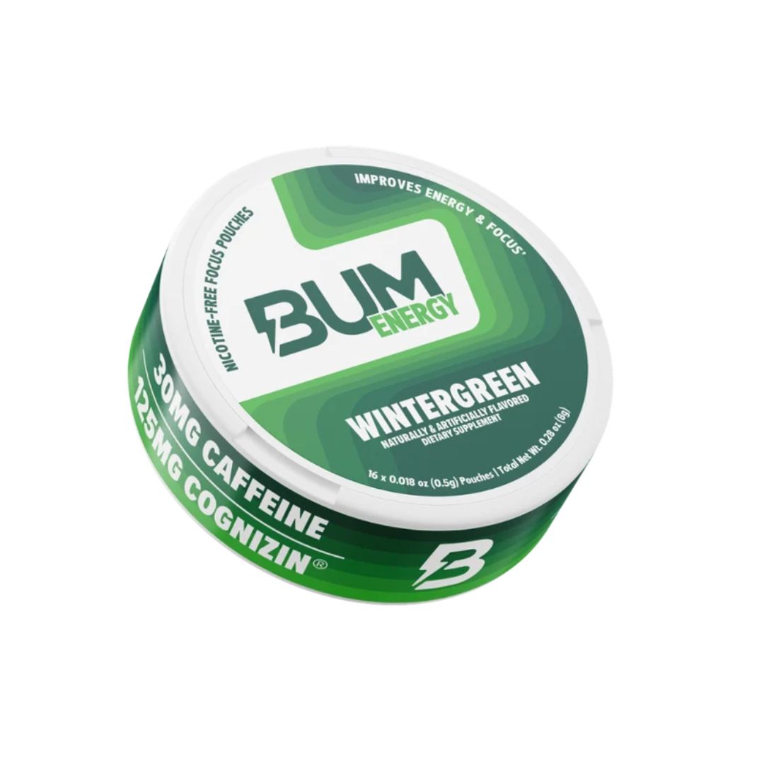 CBUM Energy Pouches, portable caffeine and Cognizin® pouches