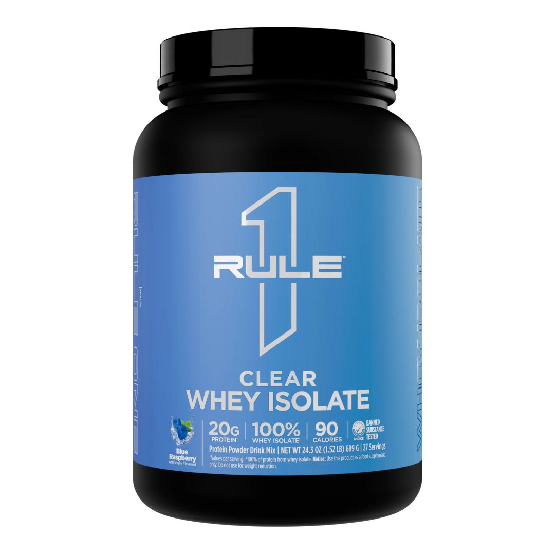 Rule 1 Clear Whey Isolate crystal-clear protein drink with electrolytes for hydration, muscle recovery, and essential amino acids Australia