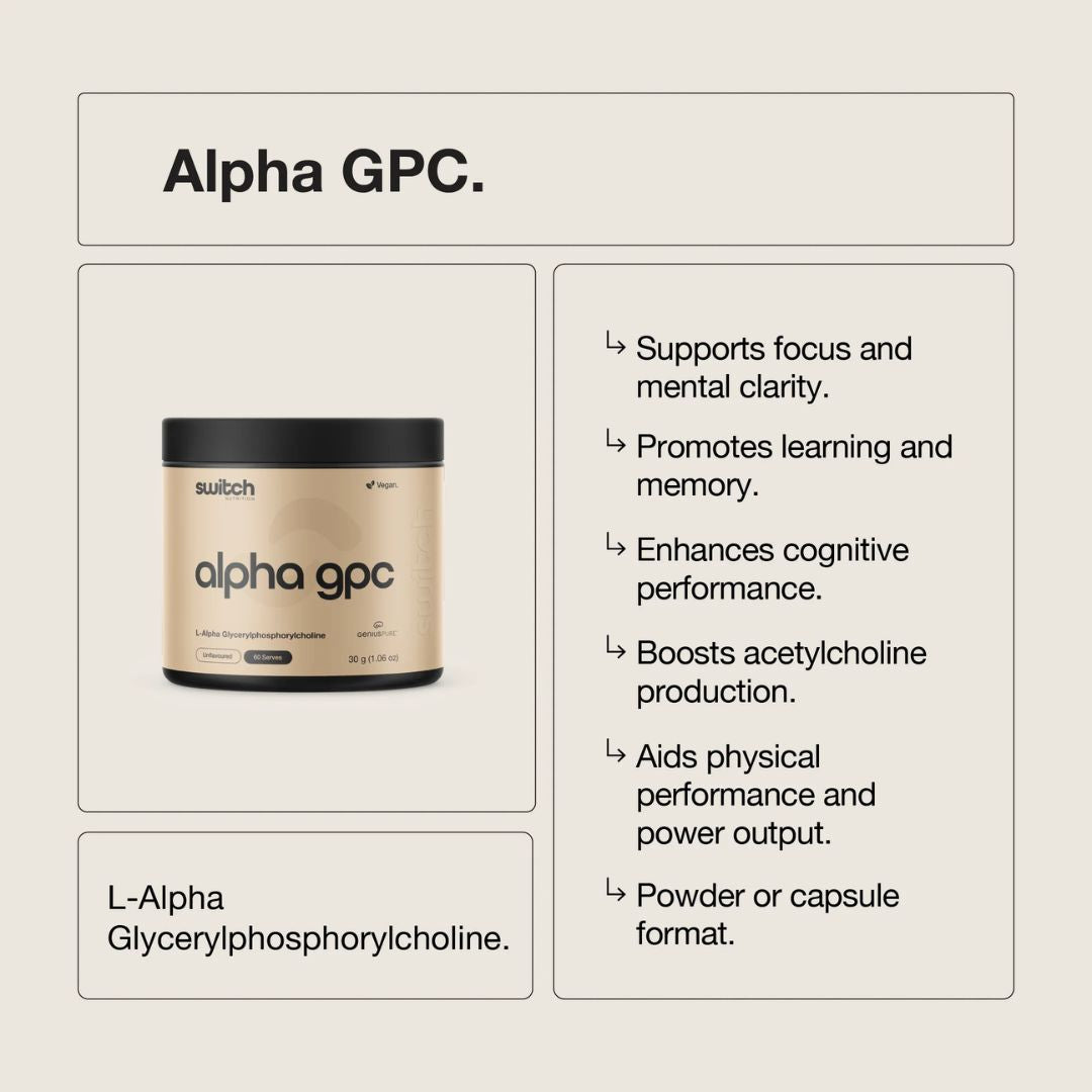 Switch Nutrition Alpha-GPC - Nutrition Capital