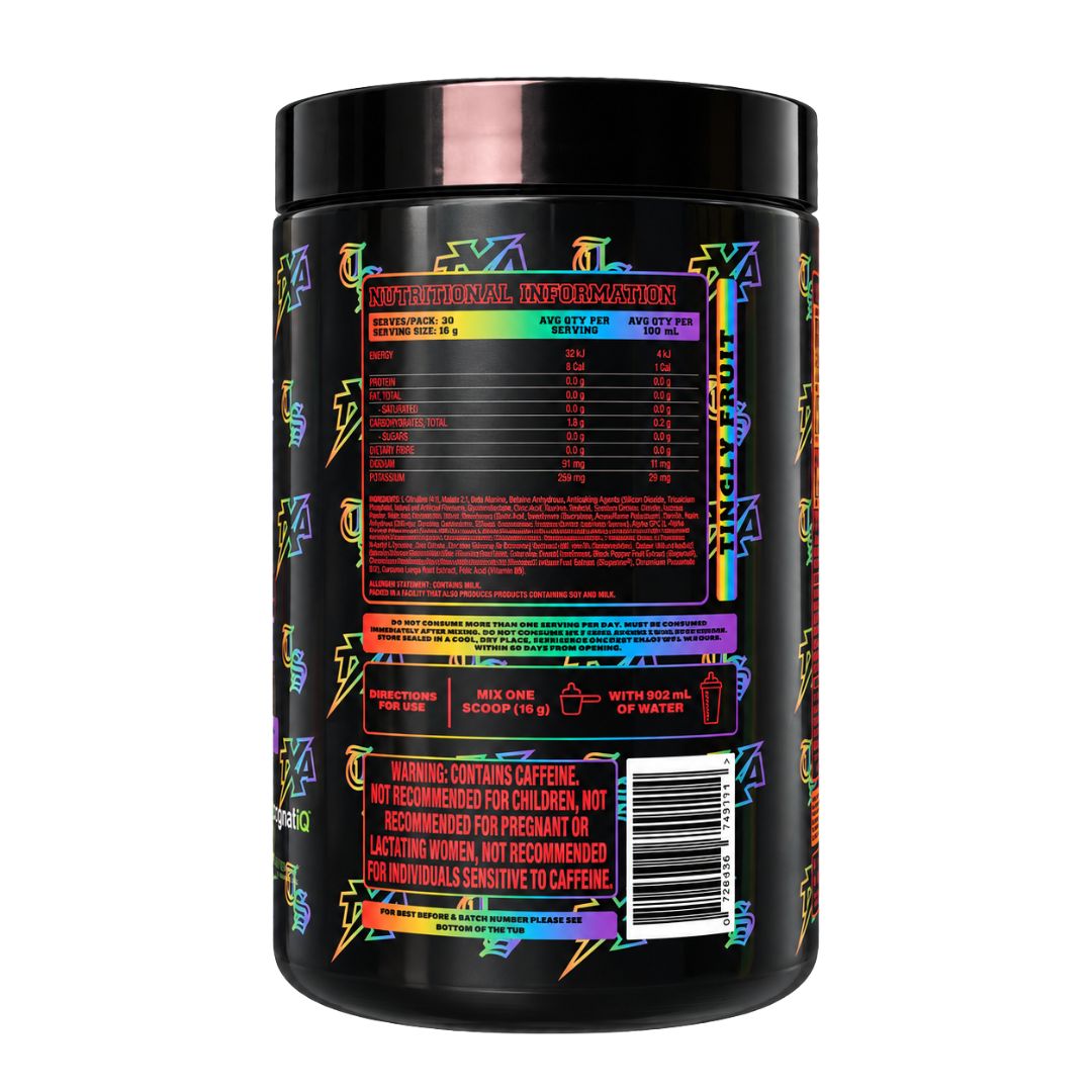 The X Athletics Final Form high-stim pre workout by TXA and Transparent Supplements