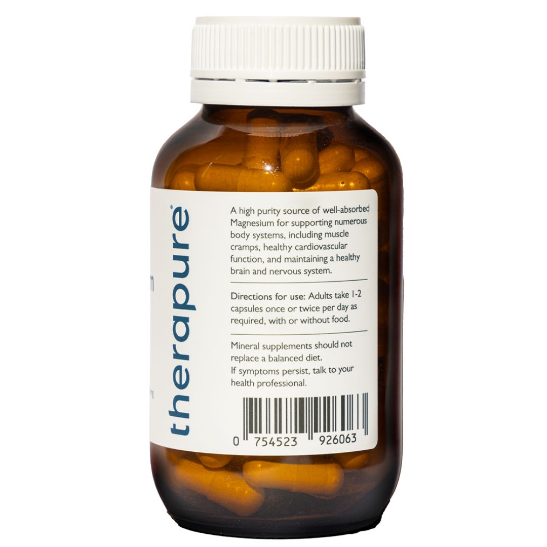 High-quality Therapure My Pure Magnesium Glycinate supplement bottle for muscle and nervous system support – available at Nutrition Capital