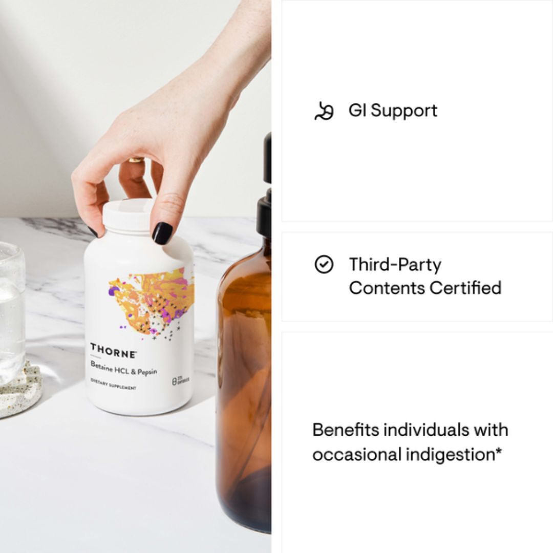 Thorne Betaine HCL & Pepsin