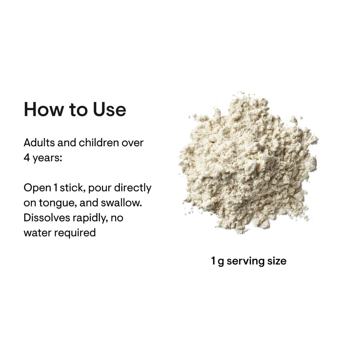 Complete Biotic gut health powder stick packs with prebiotic probiotic postbiotic blend for digestive support and microbiome balance Australia