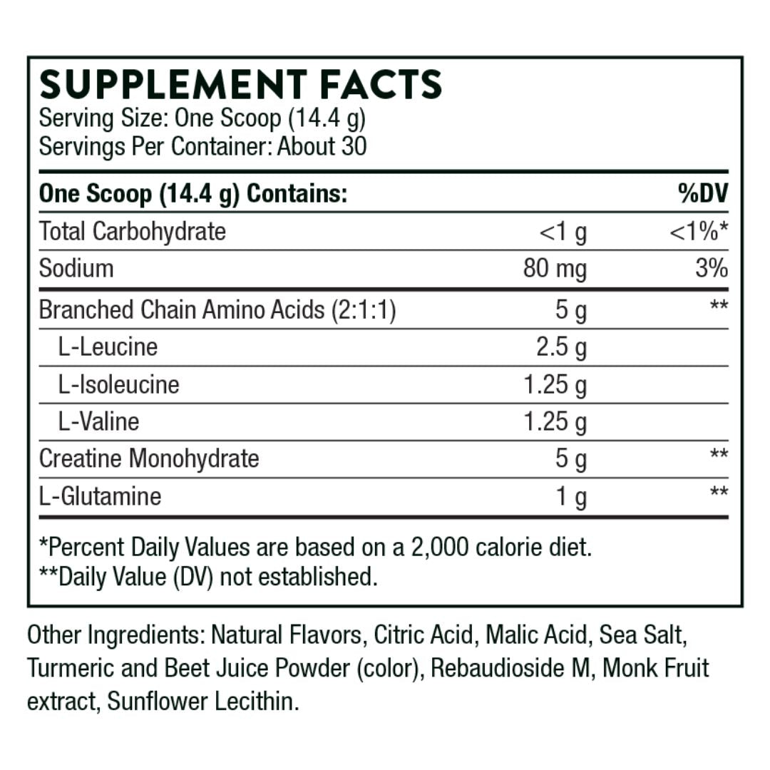 Thorne Creatine + BCAAs - Nutrition Capital