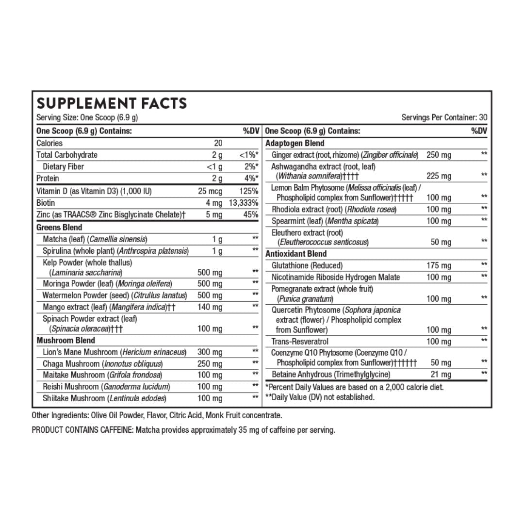 Thorne Daily Greens Plus - Nutrition Capital