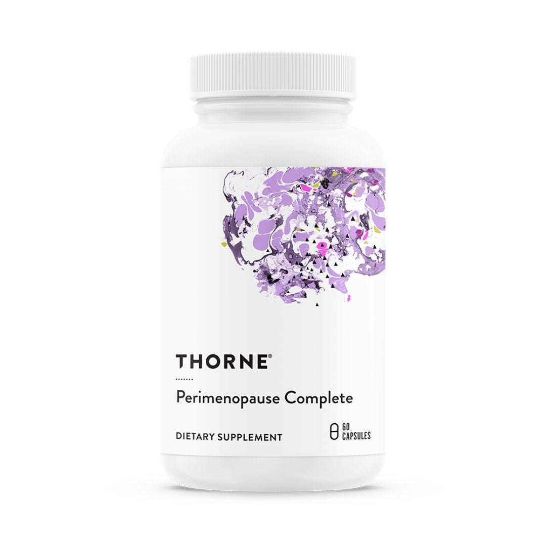 Perimenopause Complete supplement capsules bottle for menopause support, herbal formula for sleep, mood balance, and hot flash relief Australia
