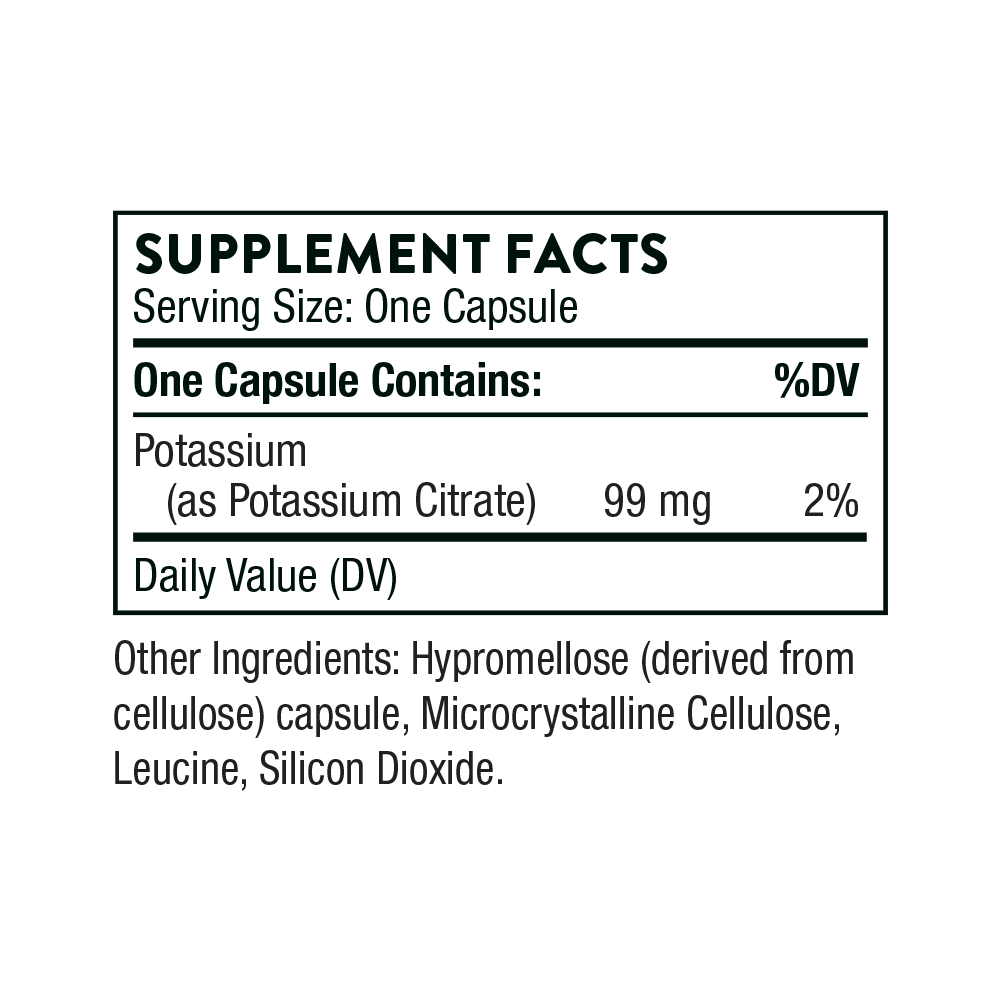 Thorne Potassium Citrate - Nutrition Capital