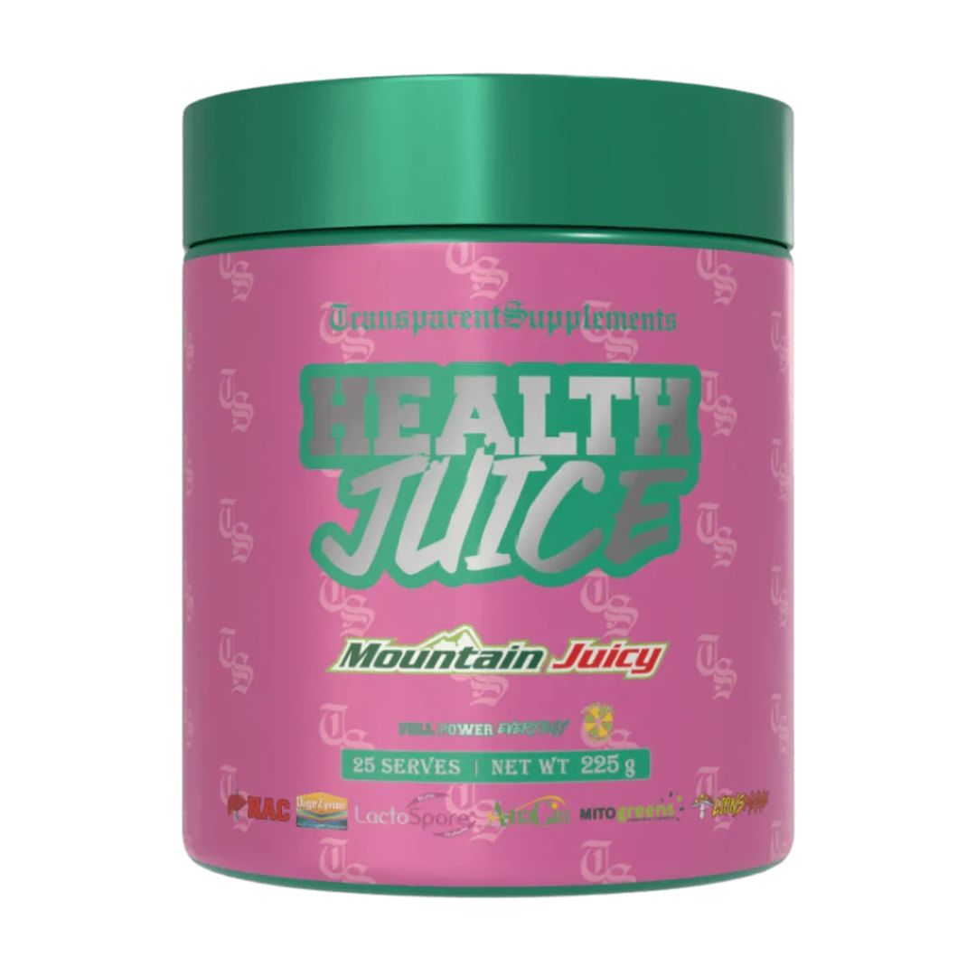 Transparent Supplements Greens powder superfood supplement for gut health, immune support and energy with vitamins, minerals and electrolytes in Australia