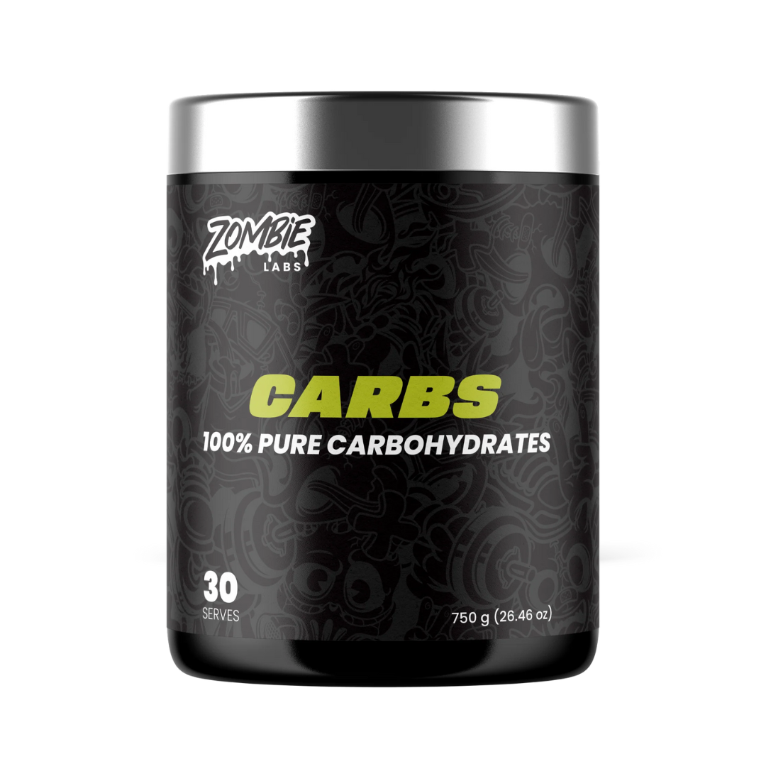 High-quality Zombie Labs Carbs supplement – pure maltodextrin and glucose powder for fast energy, endurance, and recovery – available from Nutrition Capital Australia.