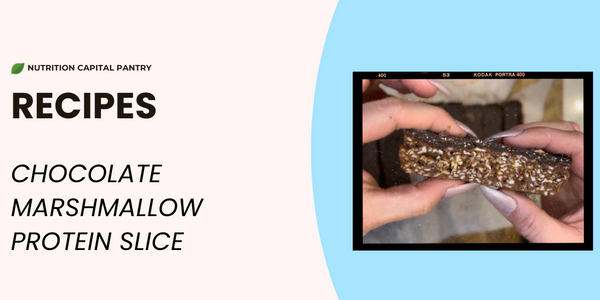 Chocolate Marshmallow Protein Slice