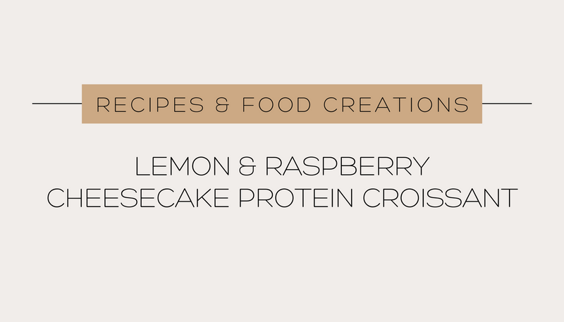 Lemon & Raspberry Cheesecake Protein Croissant