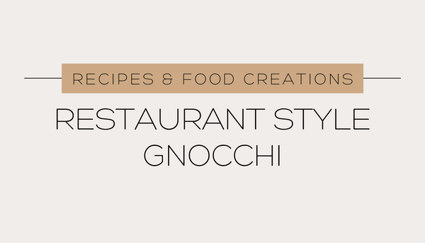 Restaurant style ricotta and pumpkin gnocchi