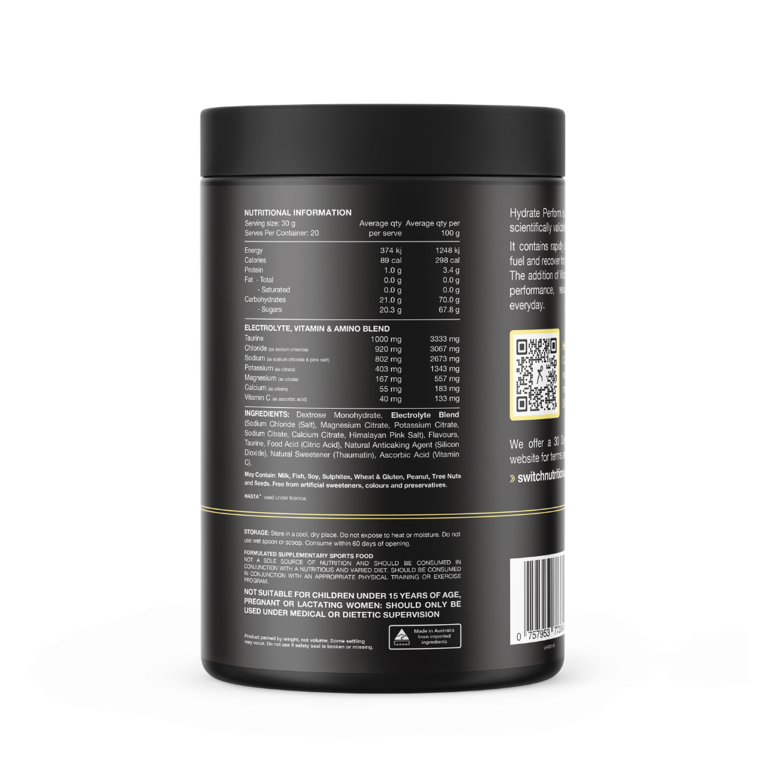 Switch Nutrition Hydrate Perform - Nutrition Capital