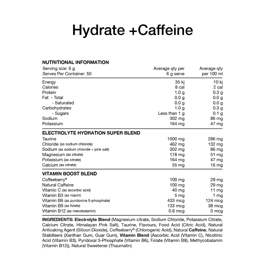 Switch Nutrition Hydrate + Caffeine - Nutrition Capital
