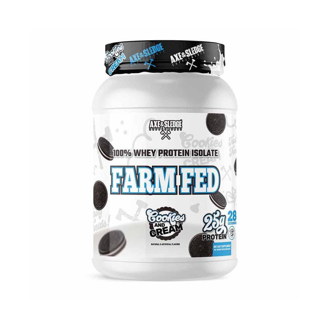 Axe & Sledge Farm Fed – Grass-fed whey isolate protein for lean muscle and recovery
