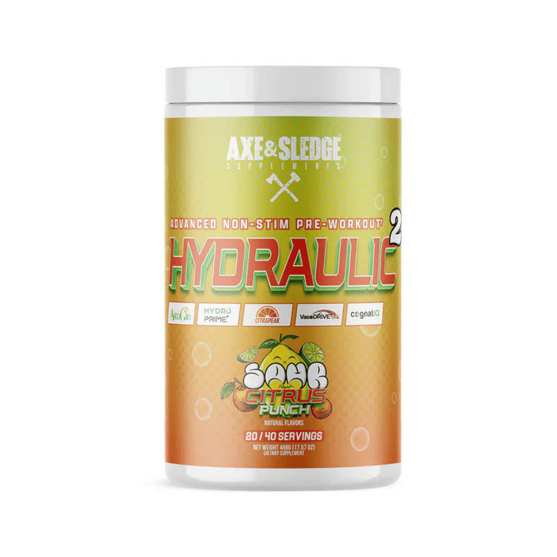 Axe & Sledge Hydraulic – Advanced non-stim pre-workout with Cognatiq and HydroPrime
