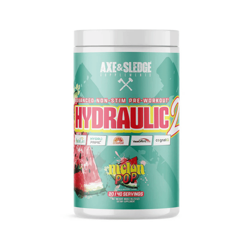 Axe & Sledge Hydraulic – Advanced non-stim pre-workout with Cognatiq and HydroPrime
