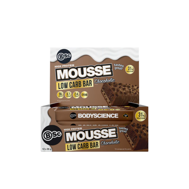 BSC High Protein Low Carb Mousse Bars - Nutrition Capital
