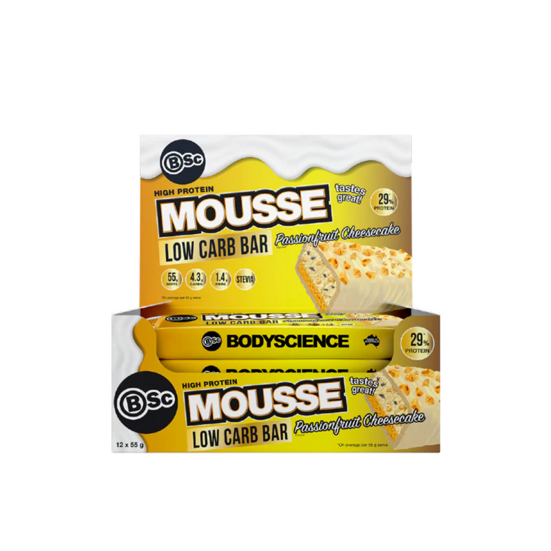 BSC High Protein Low Carb Mousse Bars - Nutrition Capital