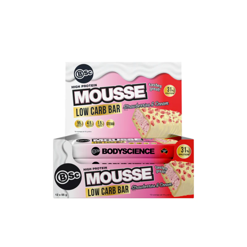 BSC High Protein Low Carb Mousse Bars - Nutrition Capital