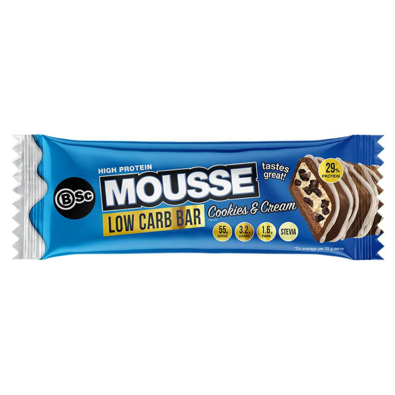 BSC High Protein Low Carb Mousse Bars - Nutrition Capital