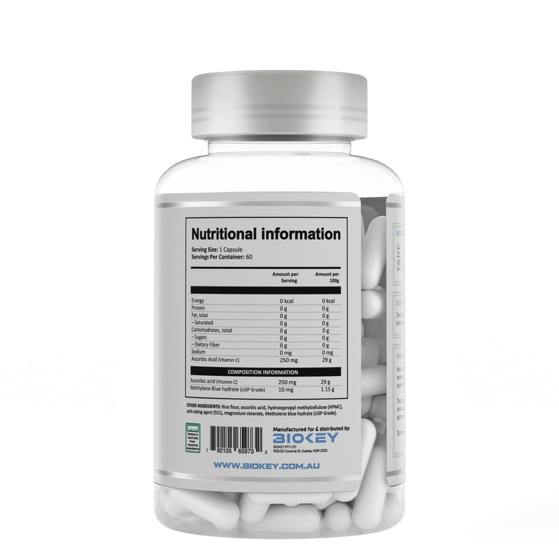 BIOKEY Methylene Blue Capsules - Nutrition Capital