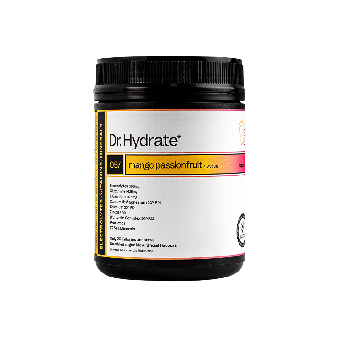 Dr. Hydrate all-in-one hydration drink with electrolytes, vitamins, and minerals – available at Nutrition Capital Australia