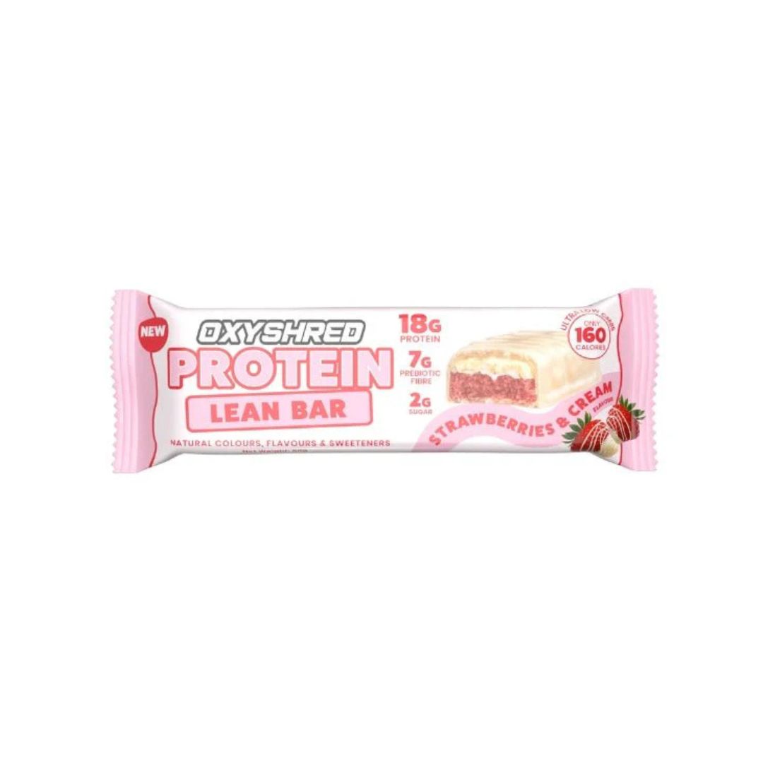 OxyShred Lean Protein Bar high protein low sugar snack packaging