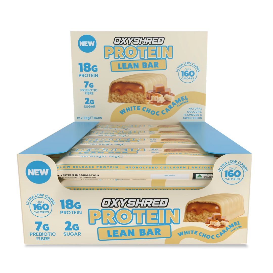 OxyShred Lean Protein Bar high protein low sugar snack packaging