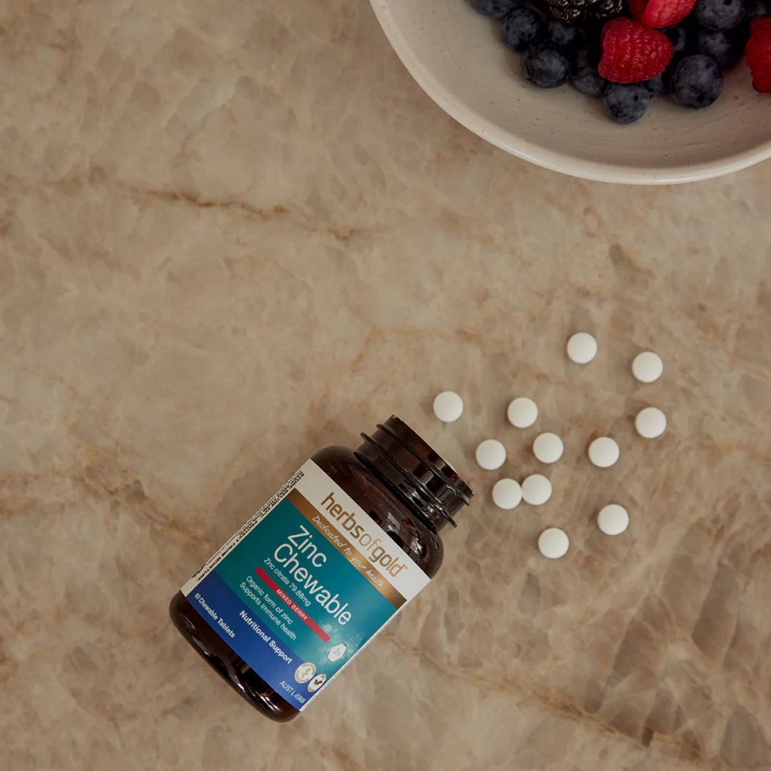 Herbs Of Gold Zinc Chewable