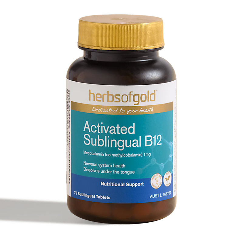 Herbs Of Gold Activated Sublingual B12 - Nutrition Capital