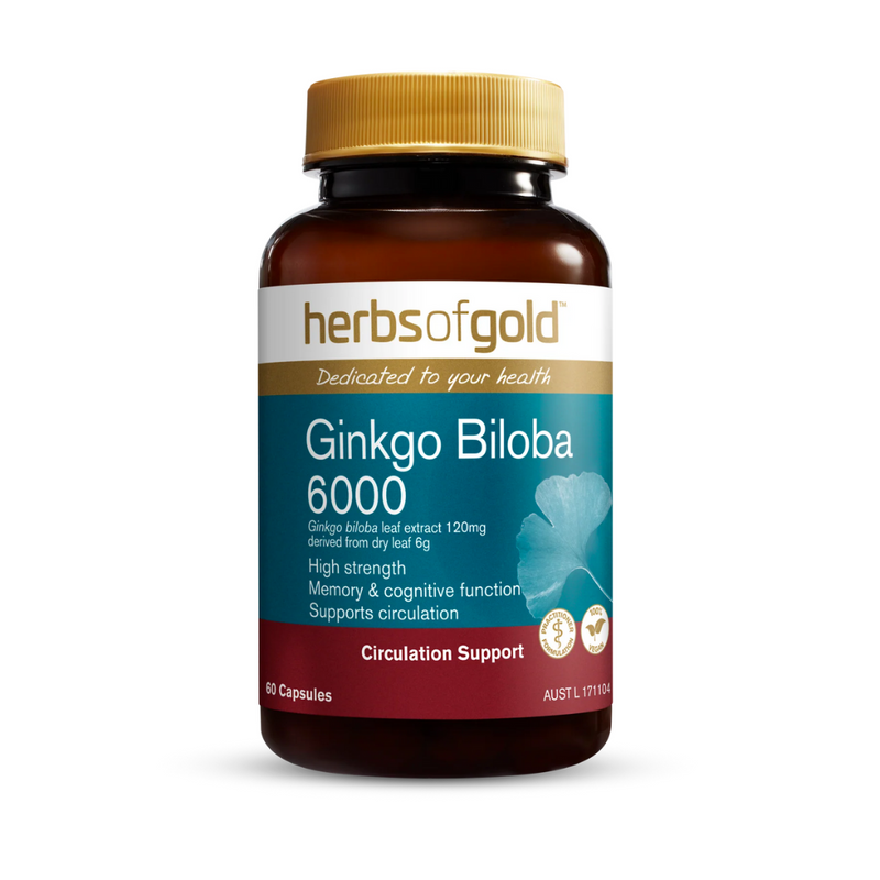 Herbs Of Gold Ginko Biloba 6000 - Nutrition Capital