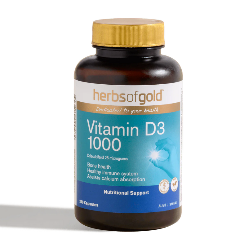 Herbs Of Gold Vegan Vitamin D3 1000 - Nutrition Capital