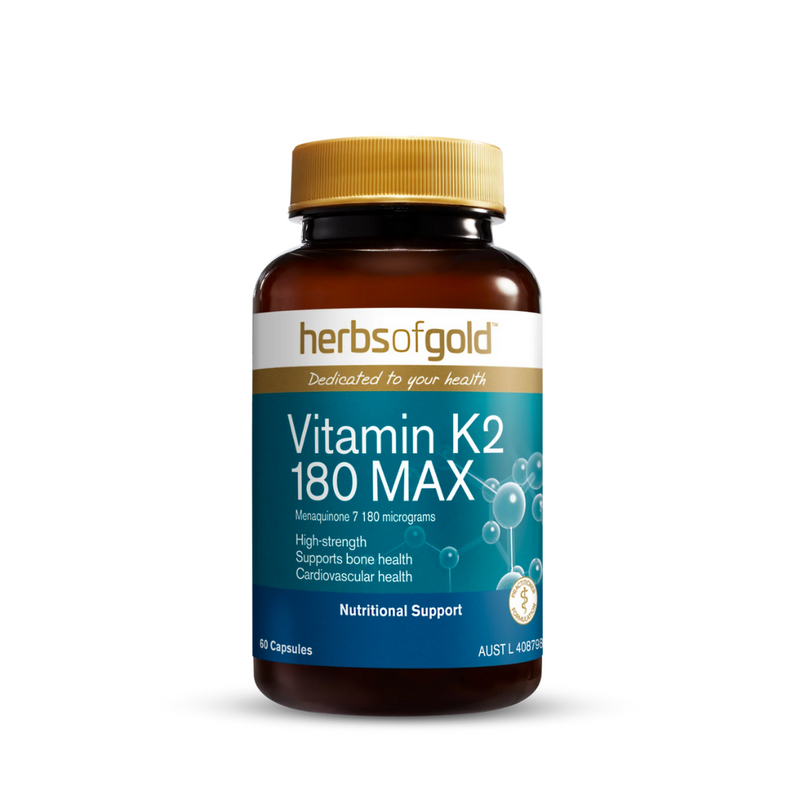 Herbs Of Gold Vitamin K2 180 MAX - Nutrition Capital