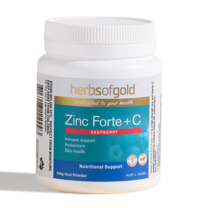 Herbs Of Gold Zinc Forte + C - Nutrition Capital