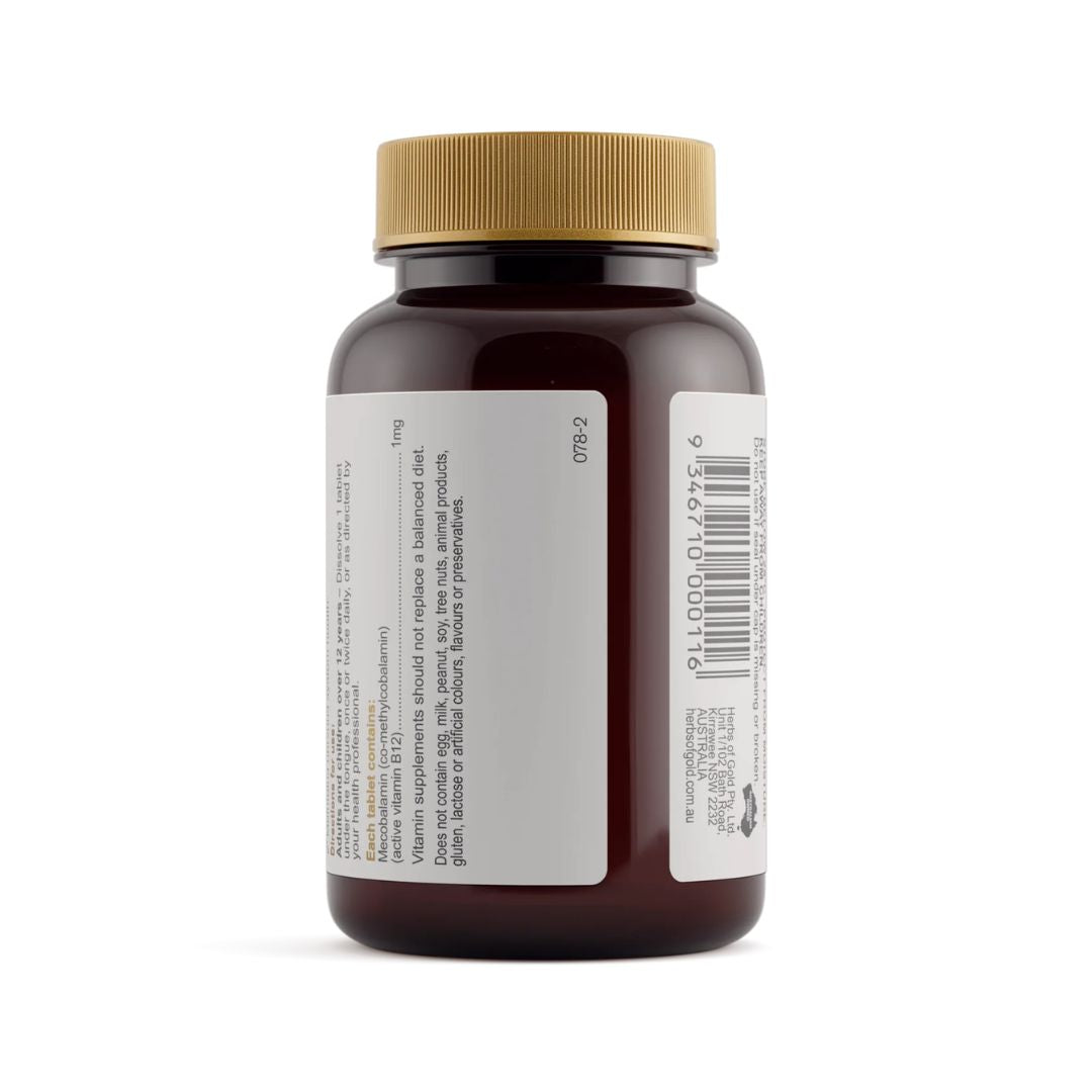 Herbs Of Gold Activated Sublingual B12 - Nutrition Capital