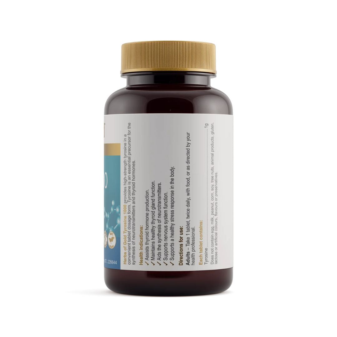 Herbs Of Gold Tyrosine 1000 - Nutrition Capital