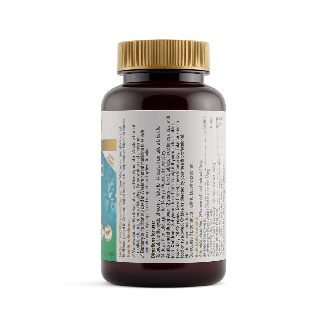 Herbs of Gold Wormwood Clear capsules with wormwood and black walnut - Nutrition Capital